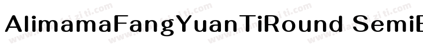 AlimamaFangYuanTiRound SemiBold字体转换